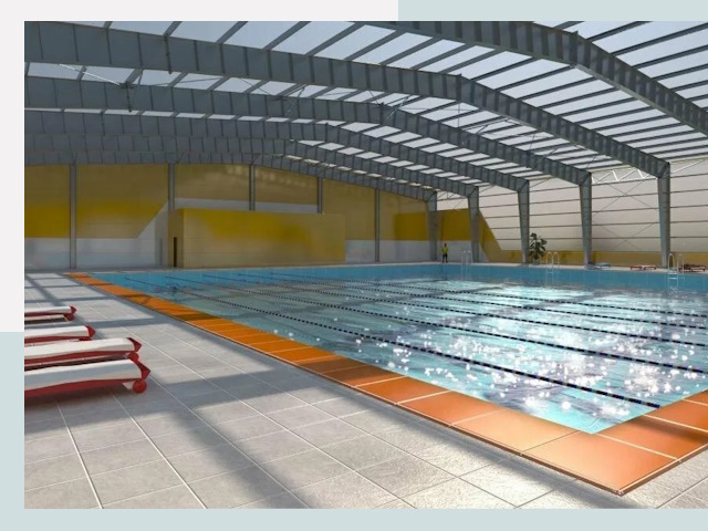 Строительство крытых бассейнов в Петергофе