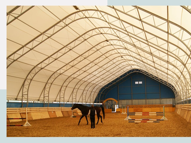 Строительство конных манежей в Петергофе