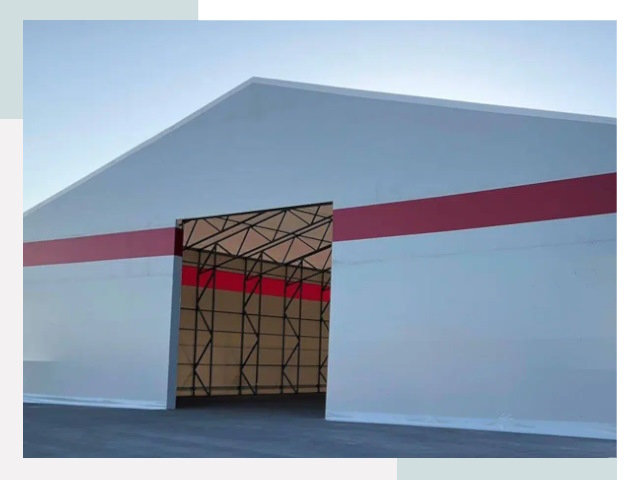 Быстровозводимые ангары в Петергофе