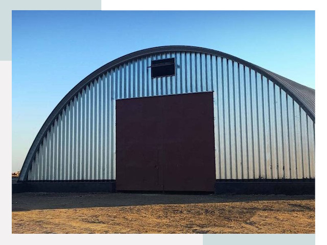 Арочные ангары в Петергофе