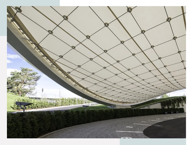 Мембранные конструкции в Петергофе