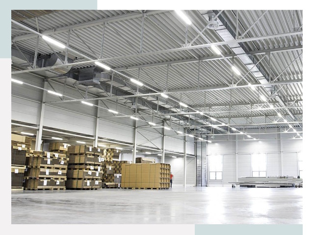 Освещение ангаров в Петергофе