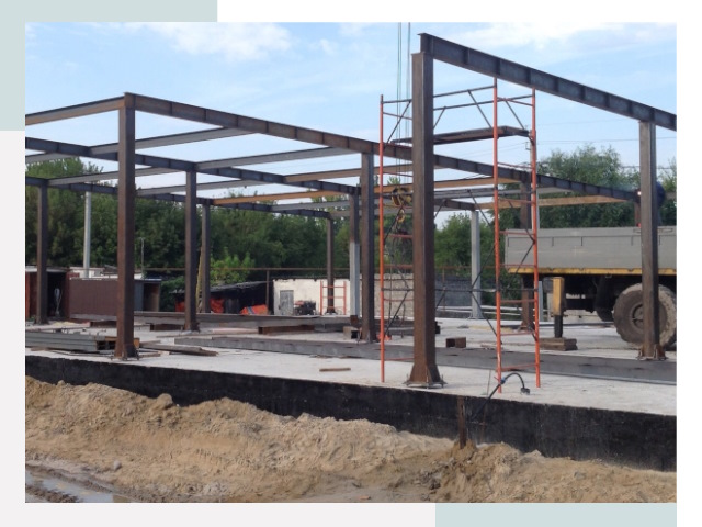 Фундамент для ангаров в Петергофе