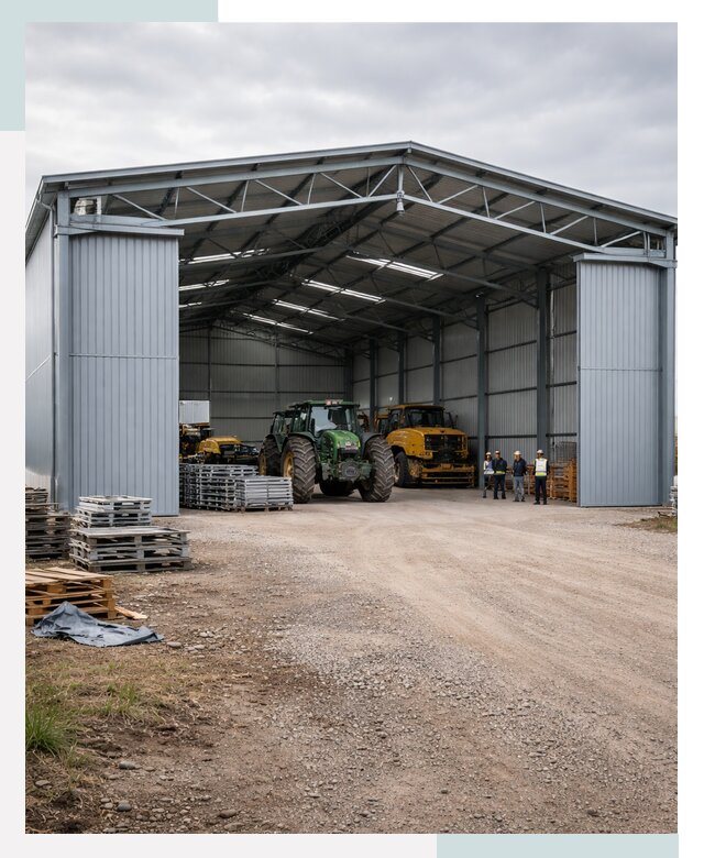 Ангары для сельхозтехники в Петергофе от 20922 р. | СтальСтрой-Птф