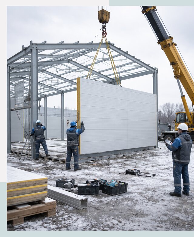 Строительство холодильных складов под ключ в Петергофе
