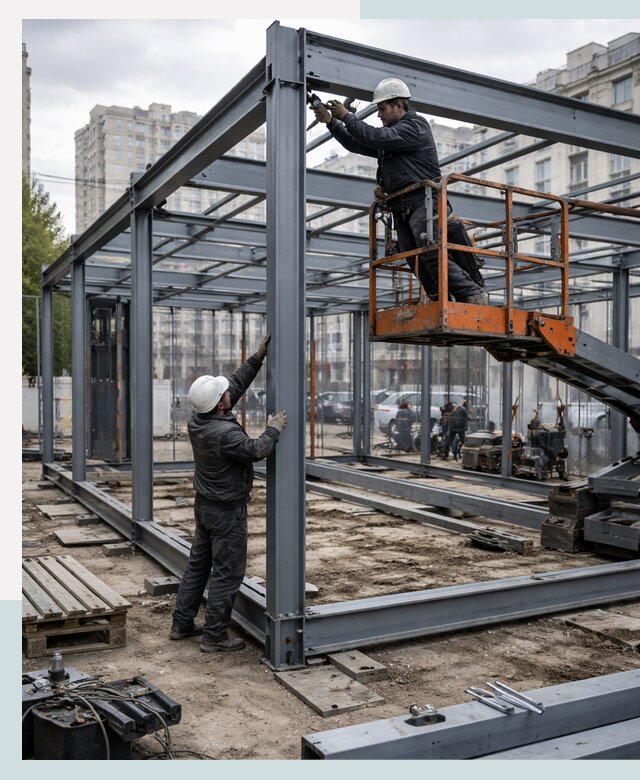 Строительство и монтаж торговых павильонов под ключ в Петергофе