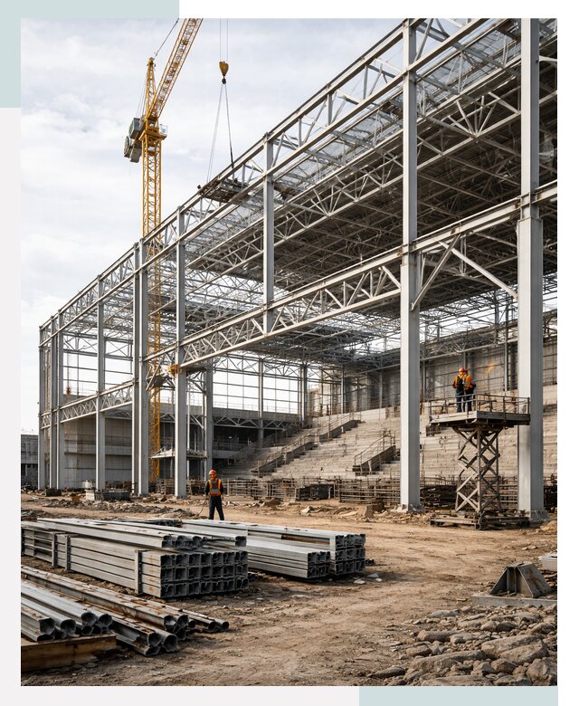 Строительство спортивных комплексов в Петергофе от 31383 р. | СтальСтрой-Птф